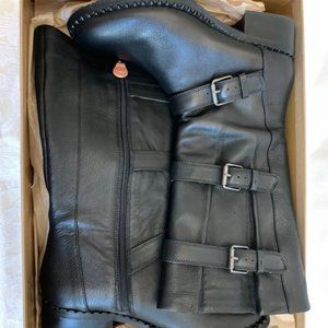 NEW IN BOX!Gentle Souls Black Buckle Leather Boots